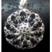 Sterling silver pendant 925 with Real Blue Sapphire Pendant